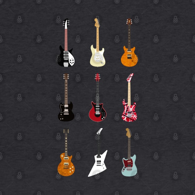 Guitars Of The History Of Rock ✅ by Sachpica